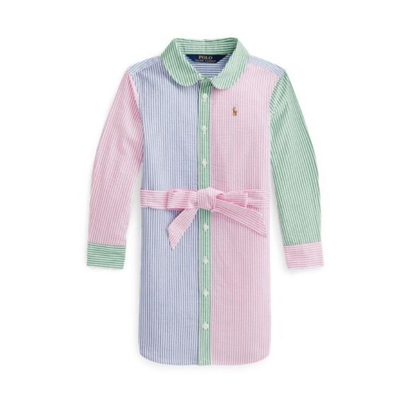 Polo Ralph Lauren Girls' Seersucker Fun Shirtdress in Size 2T - Picture 2 of 11